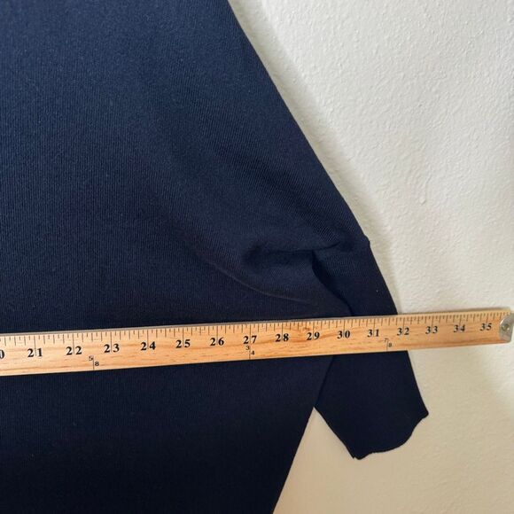 Planet by Lauren G. Sweater Women's One Size Black Cotton Blend Pullover - Picture 9 of 10